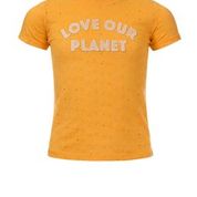 Looxs Tshirt Yellow Love Our Planet