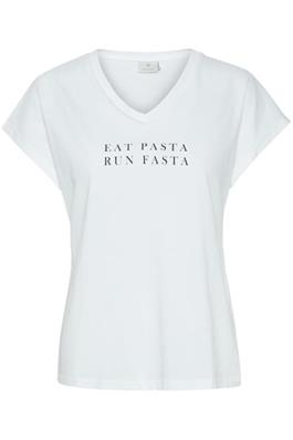 Kaffe Kavita Tshirt Eat Pasta, Run Fasta