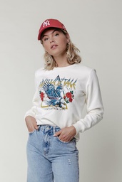 Colourful Rebel High Voltage Sweater White